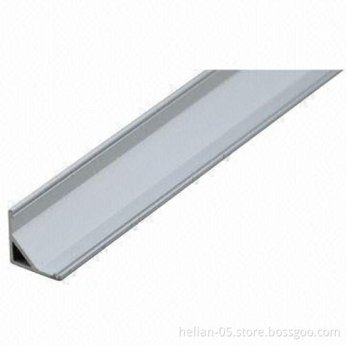 New square LED aluminum LED strip channels with PMMA cover for heat sink